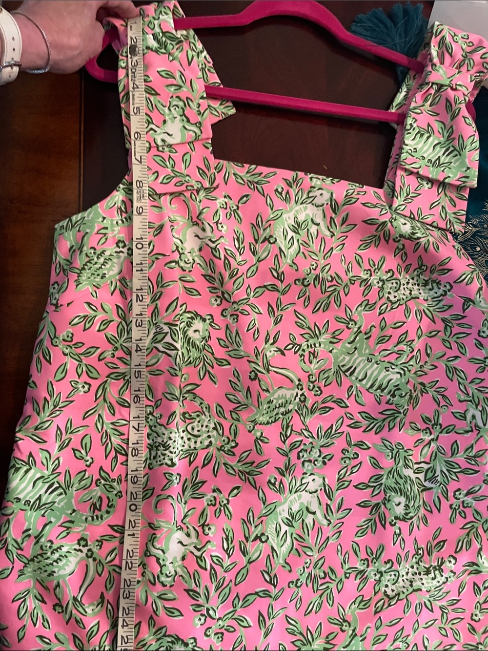 Pink Floral Tie-Shoulder Tank Top - Picture 3 of 13